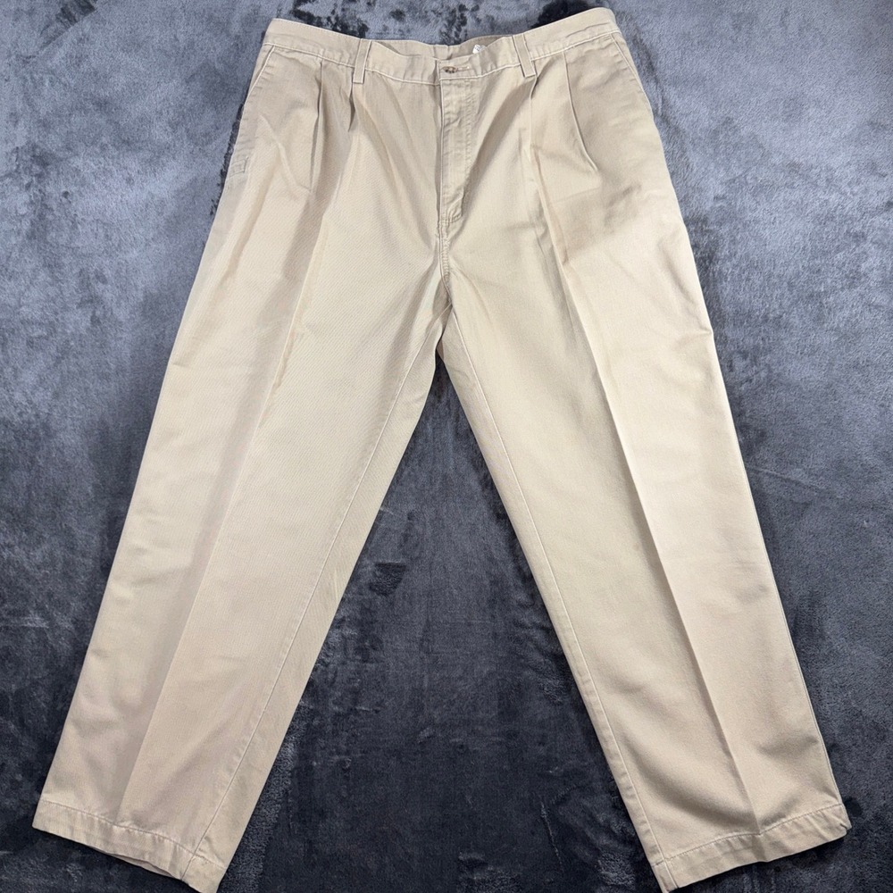 Carhartt Mens B132 KHI Pleated Twill Work‎ Pants Khaki Tan 38x30 Relaxed Fit